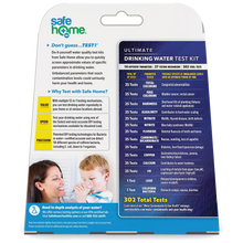 Load image into Gallery viewer, Drinking Water Test Kit ULTIMATE - Instant DIY - 302 Total Tests - Safe Home